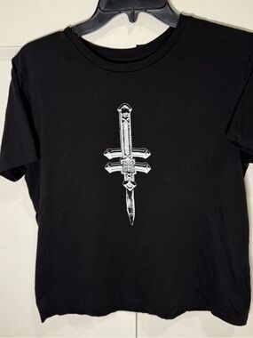 Falling In Reverse Black Band Graphic T-Shirt Ronnie Radke Sinful Confession- M